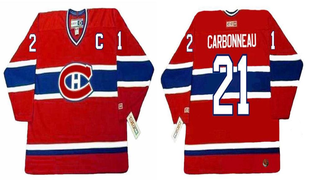 2019 Men Montreal Canadiens #21 Carbonneau Red CCM NHL jerseys->montreal canadiens->NHL Jersey